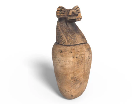 Egyptian jar collection 3D Model