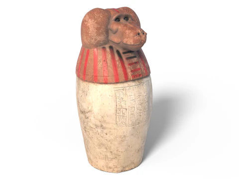 Egyptian jar collection 3D Model
