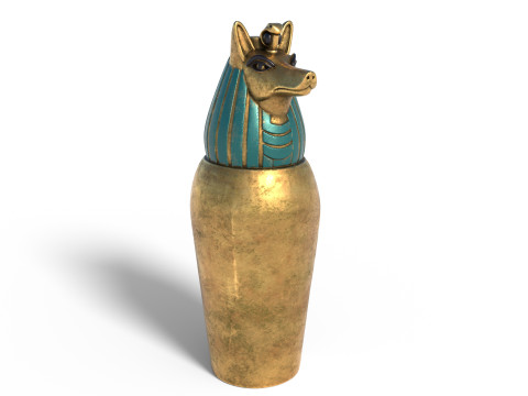 Egyptian jar collection 3D 模型