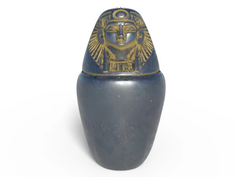 Egyptian jar collection 3D Model