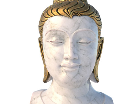 Budha Head bust Modelo 3D
