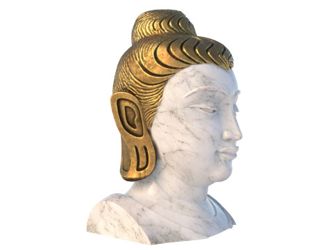 Budha Head bust 3D 모델