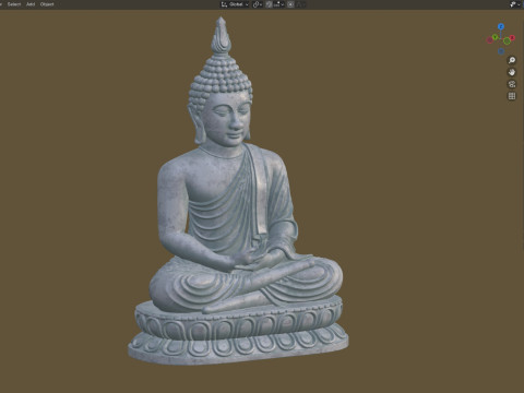 Budha statue 3D Model