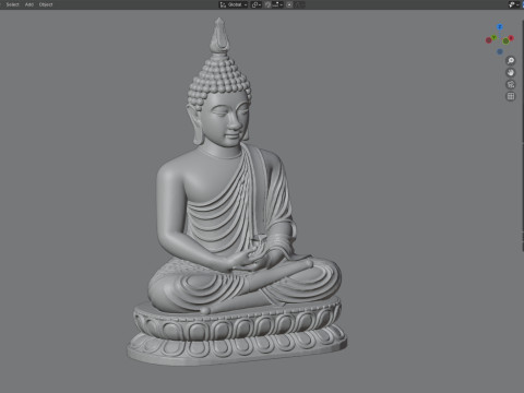 Budha statue 3D Model