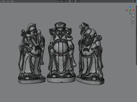 フー・ルー・ショウ 3Dモデル