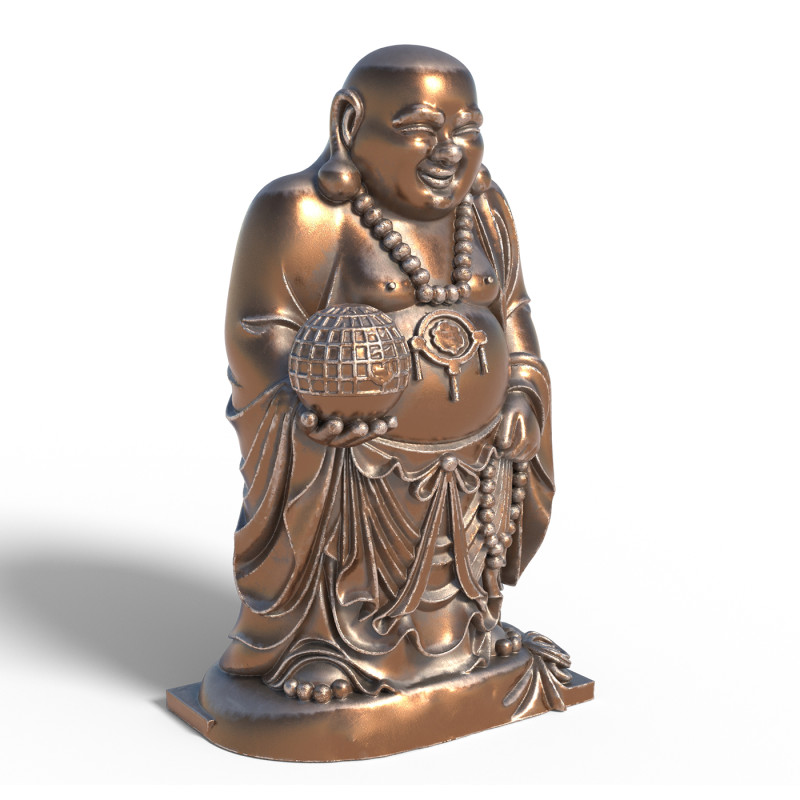 Laughing Budha scan 3Dモデル .c4d .max .obj .3ds .fbx .stl .blend 