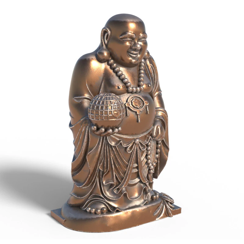 Laughing Budha scan 3D Model .c4d .max .obj .3ds .fbx .stl .blend 