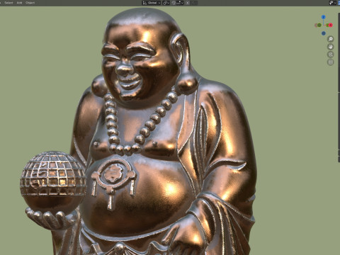Laughing Budha scan 3Dモデル