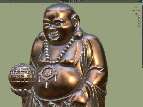 Laughing Budha scan 3D Model