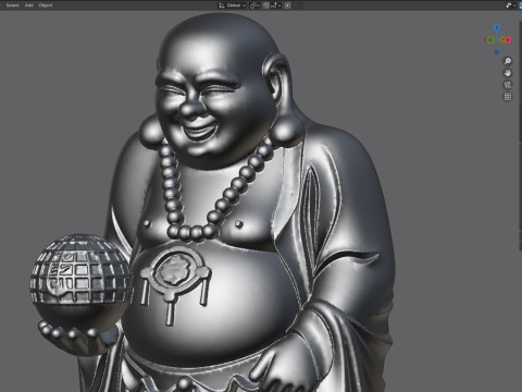 Laughing Budha scan 3Dモデル