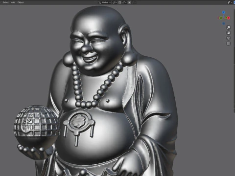 Laughing Budha scan 3D Model