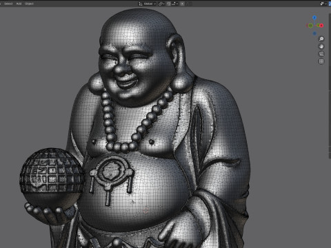 Laughing Budha scan 3Dモデル