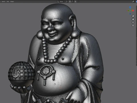Laughing Budha scan 3D Model