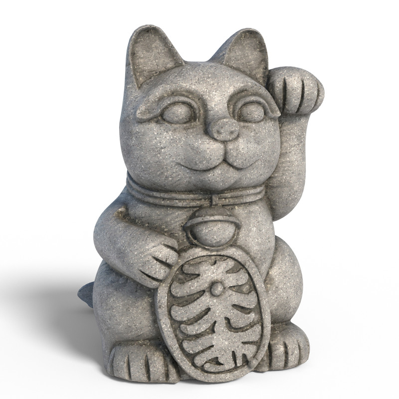 Lucky cat statue 3D Modell .c4d .max .obj .3ds .fbx .stl .blend 