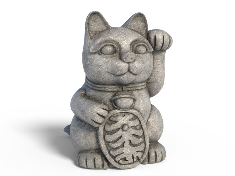 Lucky cat statue 3D Modell