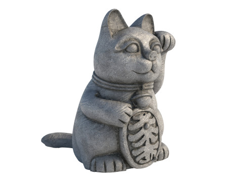 Lucky cat statue 3D Modell