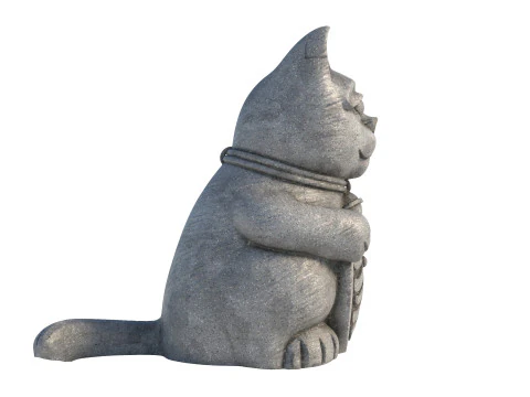 Şanslı kedi heykeli 3D Model