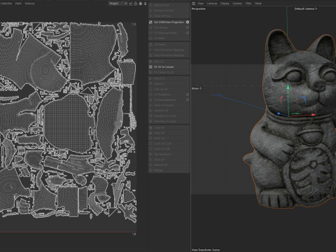 Lucky cat statue 3D Modell