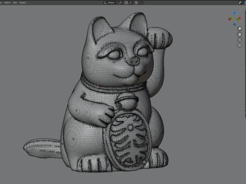 Lucky cat statue 3D Modell