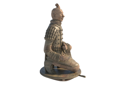 병마용 궁수 전사 동상 3D 모델