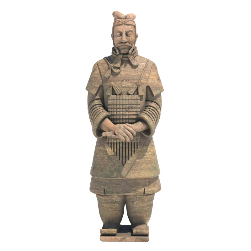 Terracotta warrior statue 3D Model .c4d .max .obj .3ds .fbx .stl .blend 