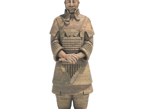 Terracotta warrior statue 3D Model