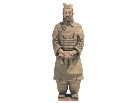 Terracotta warrior statue 3D Model