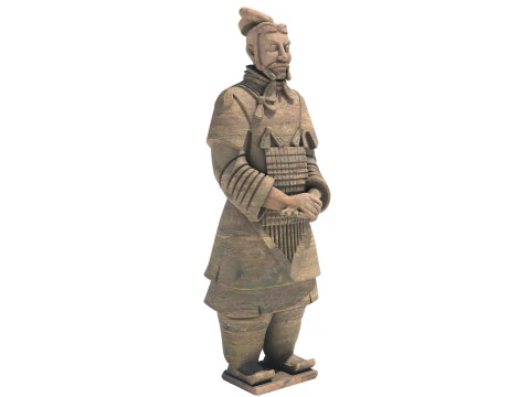 Terracotta warrior statue 3D Model