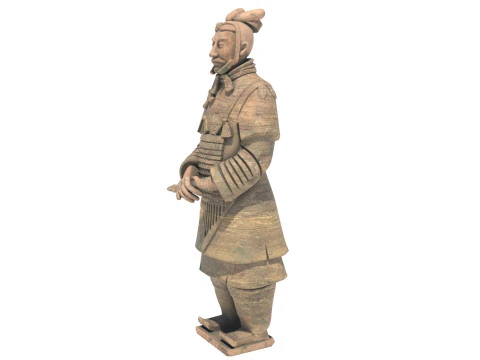 Terracotta warrior statue 3D Model