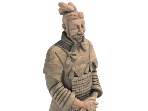 Terracotta warrior statue 3D Model