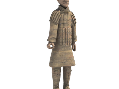 Terracotta warrior statue 2 3D Model