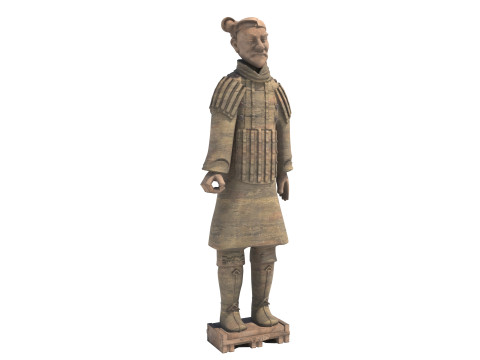 Terracotta warrior statue 2 3D Modell