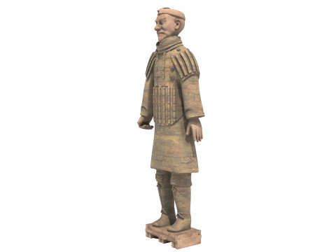 Terracotta warrior statue 2 3D Modell