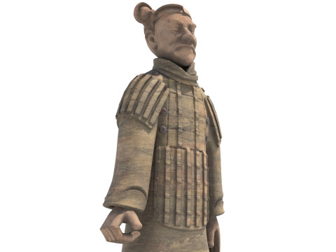 Terracotta warrior statue 2 3D Modell