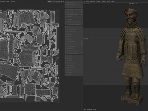 Terracotta warrior statue 2 3D Modell