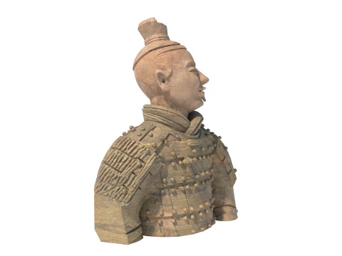 전사 흉상 3D 모델