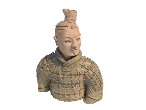 전사 흉상 3D 모델