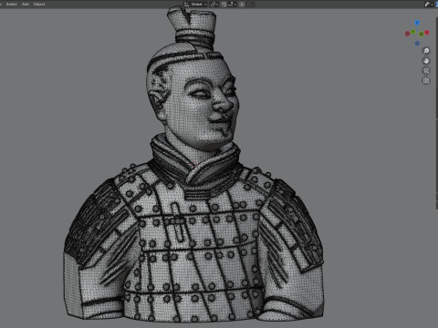 Warrior bust 3D Modell