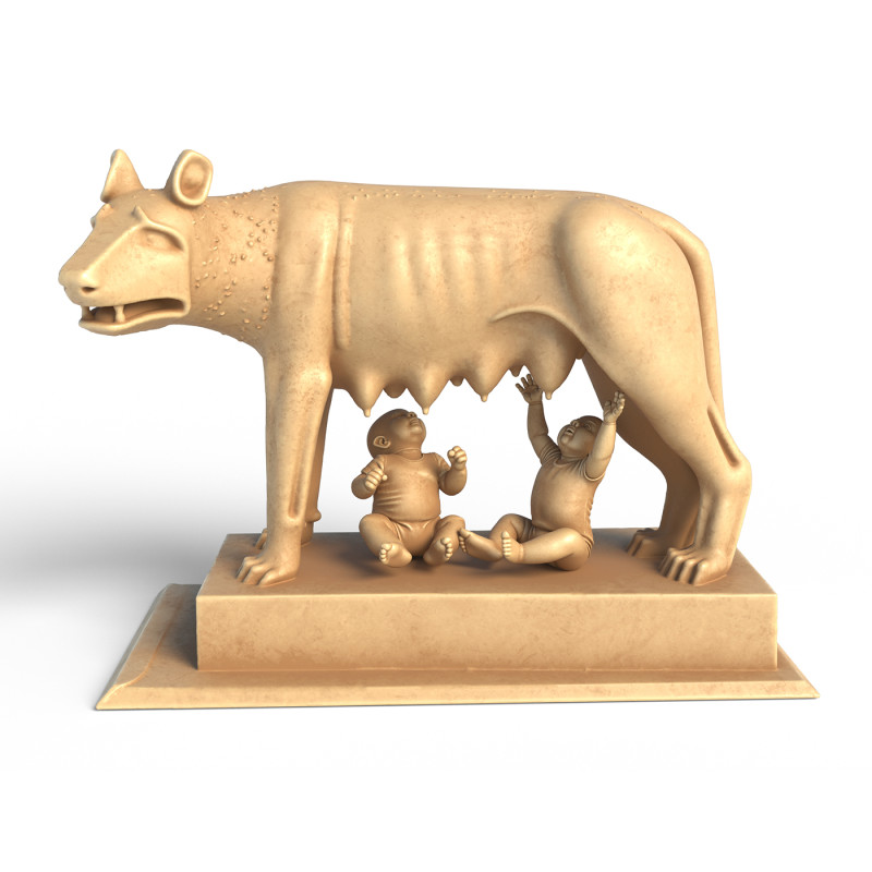 Capitoline statue Model 3D .c4d .max .obj .3ds .fbx .stl .blend 