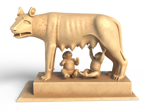 Capitoline statue Model 3D