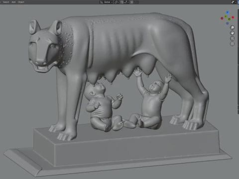 कैपिटोलिन प्रतिमा 3D मॉडल