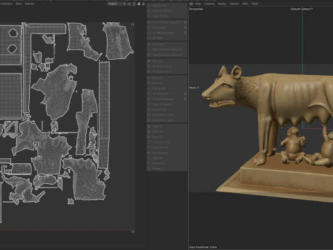 कैपिटोलिन प्रतिमा 3D मॉडल