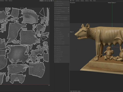 कैपिटोलिन प्रतिमा 3D मॉडल