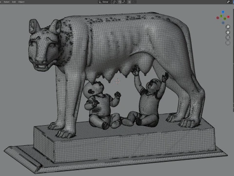 कैपिटोलिन प्रतिमा 3D मॉडल