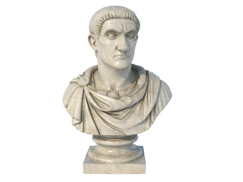 Constantine emperor bust 3D Modell