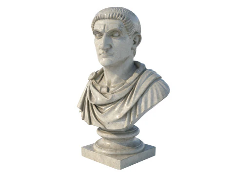 Constantine emperor bust 3D Model