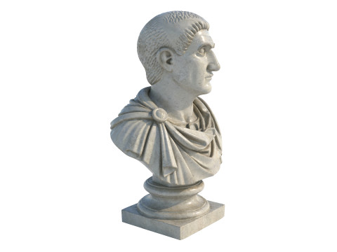Constantine emperor bust 3D Modell