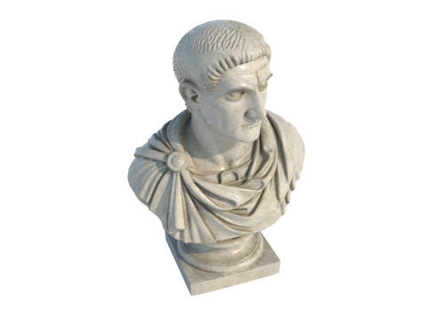 Constantine emperor bust 3D Modell