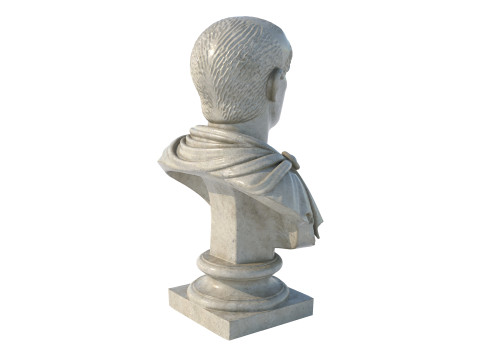 Constantine emperor bust 3D Modell