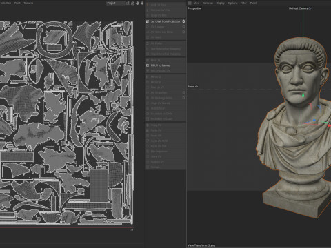 Constantine emperor bust 3D Modell